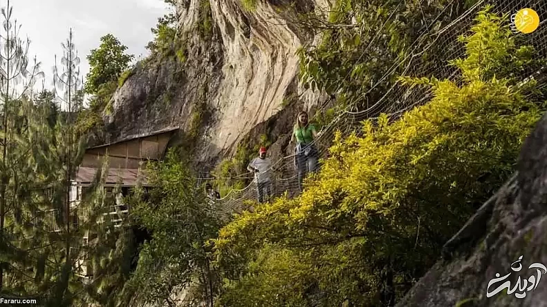 تصاویر - هتلی روی صخره ای عمودی برای ماجراجویان